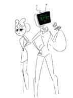 2025 dandy's_world fanart female long_legs mm poppy robot sfw sketch thin_figure vee // 768x1024 // 118KB